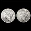 Image 1 : [2] Peace Silver Dollars [1927-S, 1934] CLOSELY UN