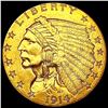 Image 1 : 1914-D $2.50 Gold Quarter Eagle CLOSELY UNCIRCULAT