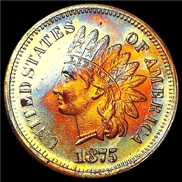 1875 RB Indian Head Cent GEM BU