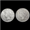 Image 1 : [2] Peace Silver Dollars [1924-S, 1927-D] CLOSELY
