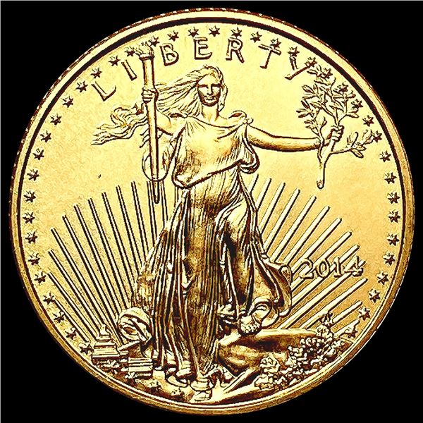 2014 US 1/10oz Gold $5 Eagle SUPERB GEM BU