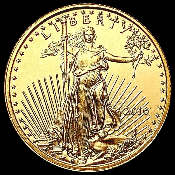 2016 US 1/10oz Gold $5 Eagle SUPERB GEM BU