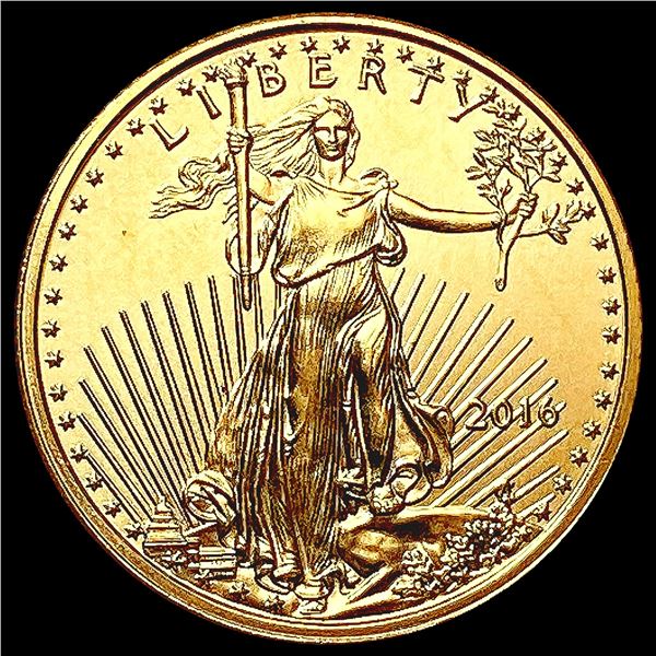 2016 US 1/10oz Gold $5 Eagle SUPERB GEM BU