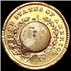 Image 2 : 1851 Rare Gold Dollar HIGH GRADE