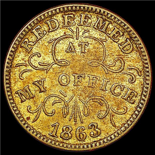 1863 Civil War Token HIGH GRADE