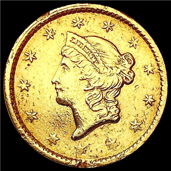 1853 Rare Gold Dollar NEARLY UNCIRCULATED
