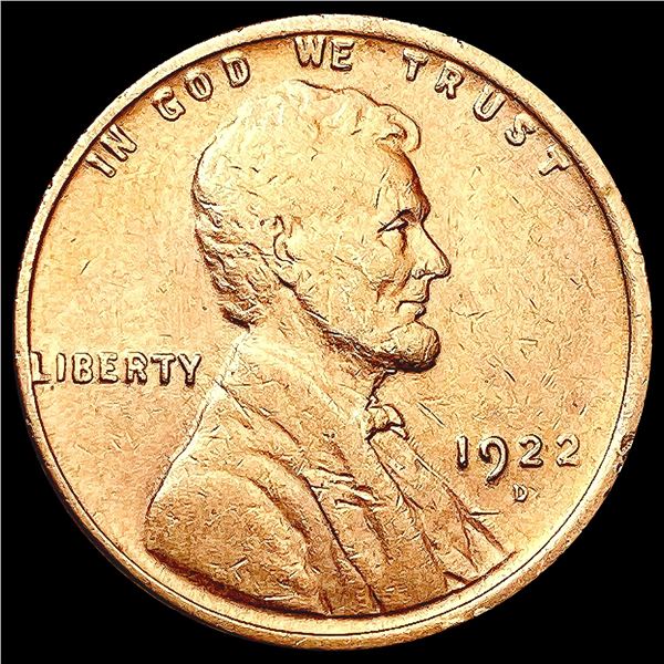 1922-D RED Wheat Cent CHOICE BU