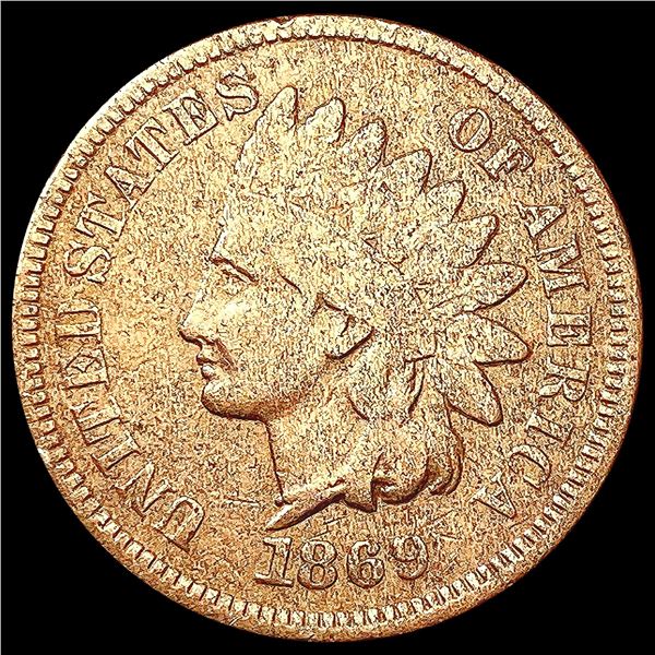 1869 Indian Head Cent NEARLY UNCIRCULATED