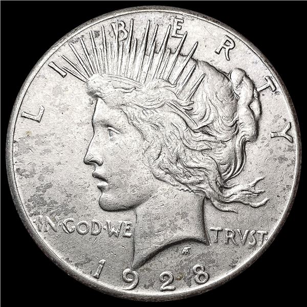 1928 Silver Peace Dollar CLOSELY UNCIRCULATED