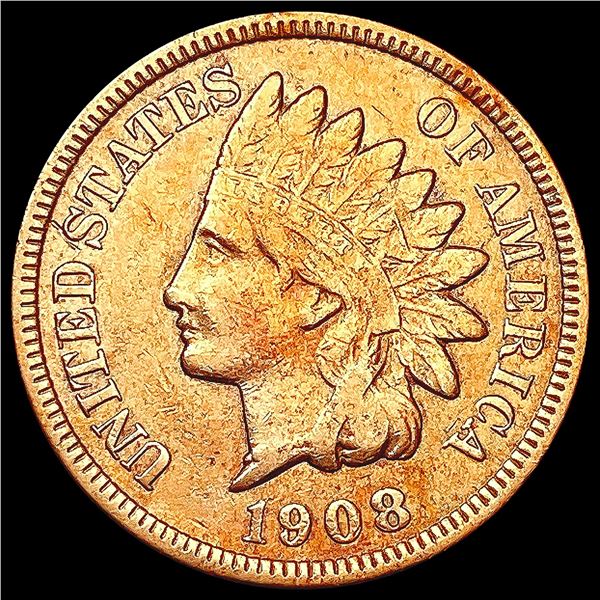 1908-S RED Indian Head Cent CHOICE AU