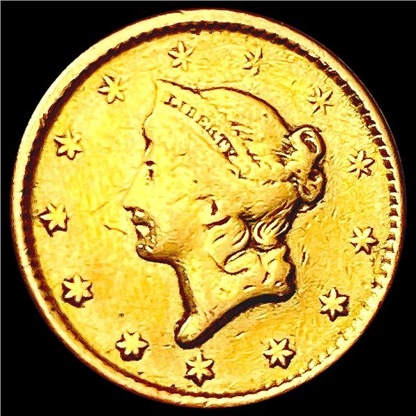 1854 Rare Gold Dollar LIGHTLY CIRCULATED