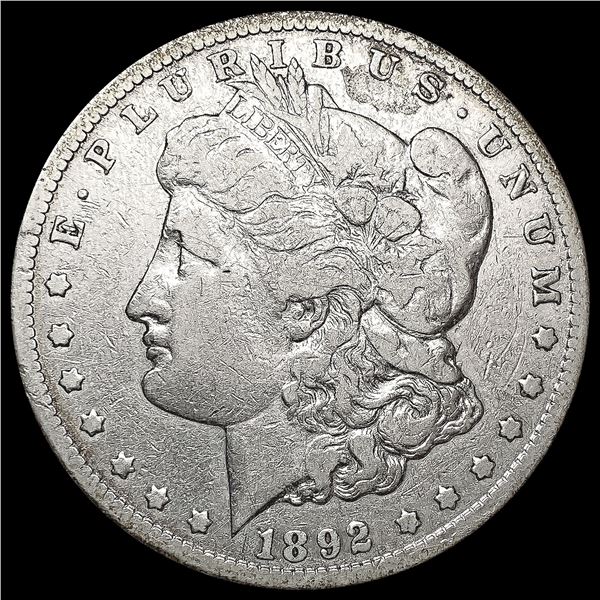 1892-CC Morgan Silver Dollar LIGHTLY CIRCULATED