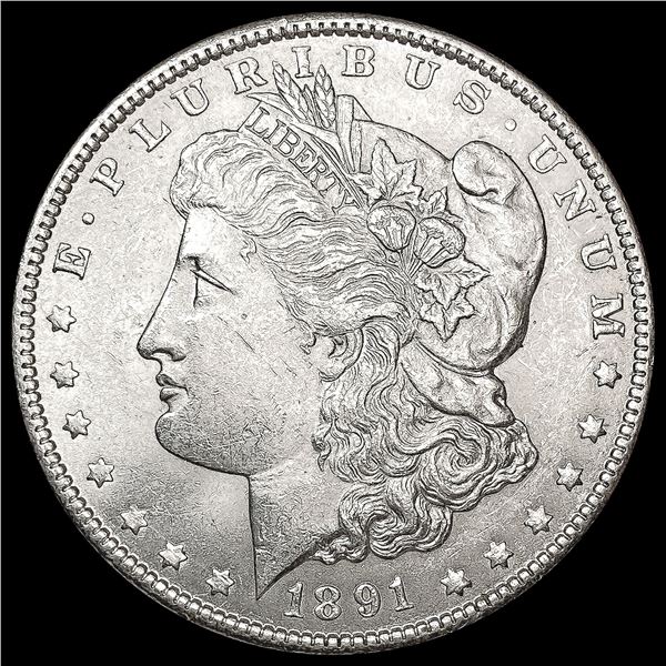 1891 Morgan Silver Dollar CLOSELY UNCIRCULATED