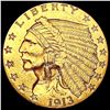 Image 1 : 1913 $2.50 Gold Quarter Eagle CLOSELY UNCIRCULATED