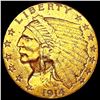 Image 1 : 1914 $2.50 Gold Quarter Eagle CLOSELY UNCIRCULATED