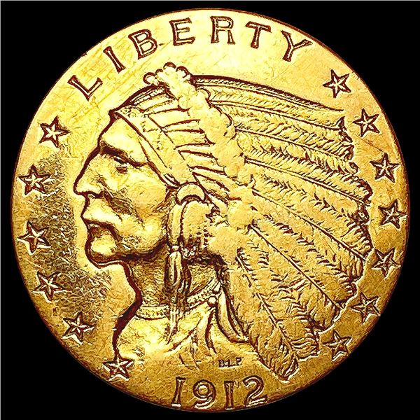 1912 $2.50 Gold Quarter Eagle NICELY CIRCULATED