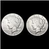 Image 1 : [2] Peace Silver Dollars [1927, 1935] CLOSELY UNCI