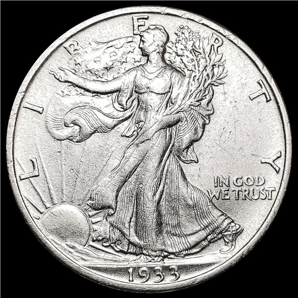 1933-S Walking Liberty Half Dollar CLOSELY UNCIRCU