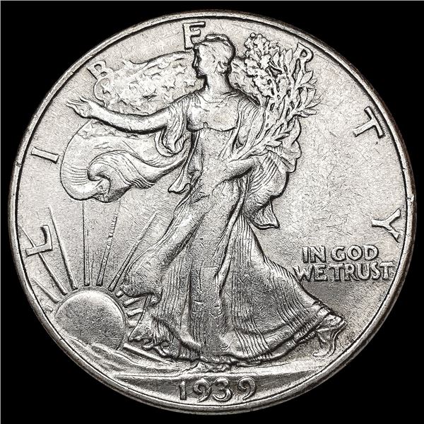 1939-D Walking Liberty Half Dollar NEARLY UNCIRCUL