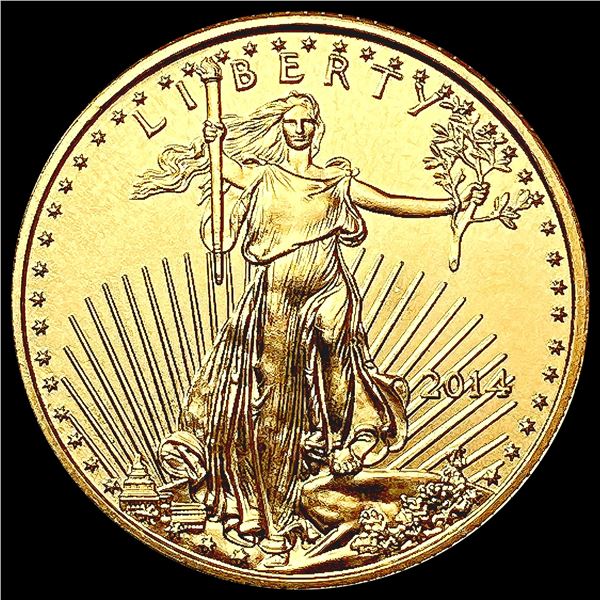 2014 US 1/10oz Gold $5 Eagle SUPERB GEM BU