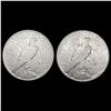 Image 2 : [2] Peace Silver Dollars [1927-D, 1928-S] CLOSELY