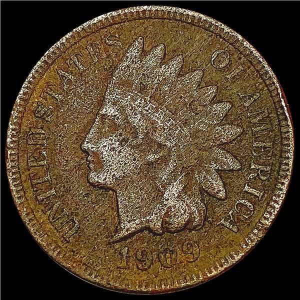 1909-S Indian Head Cent NICELY CIRCULATED