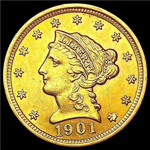 1901 $2.50 Gold Quarter Eagle UNCIRCULATED
