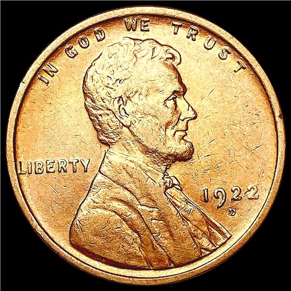 1922-D RED Wheat Cent CHOICE BU