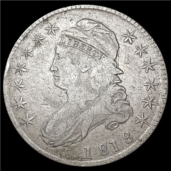 1818 Capped Bust Half Dollar NICELY CIRCULATED