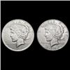 Image 1 : [2] Peace Silver Dollars [1924-S, 1927-D] CLOSELY