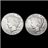 Image 1 : [2] Peace Silver Dollars [1927, 1935-S] CLOSELY UN