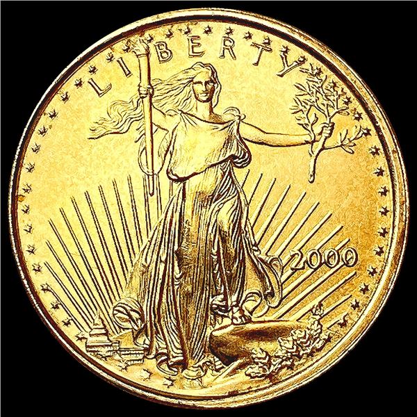 2000 US 1/10oz Gold $5 Eagle SUPERB GEM BU