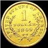Image 2 : 1849 Rare Gold Dollar CLOSELY UNCIRCULATED