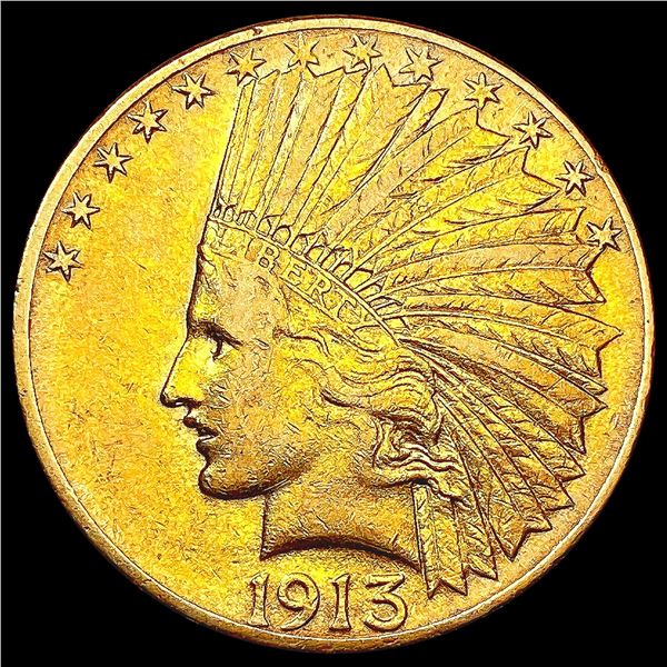 1913 $10 Gold Eagle CLOSELY UNCIRCULATED