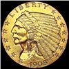 Image 1 : 1908 $2.50 Gold Quarter Eagle UNCIRCULATED