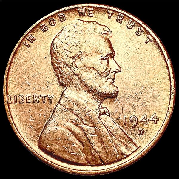 1944-D/S RED Wheat Cent CHOICE BU