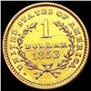 Image 2 : 1853 Rare Gold Dollar CLOSELY UNCIRCULATED