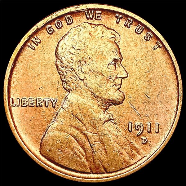 1911-D RED Wheat Cent CHOICE BU