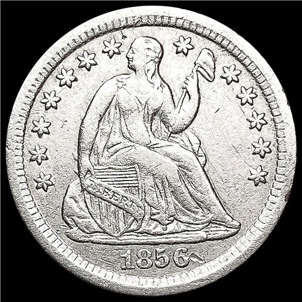 1856-O Seated Liberty Half Dime CLOSELY UNCIRCULAT
