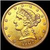 Image 1 : 1907-D $5 Gold Half Eagle UNCIRCULATED
