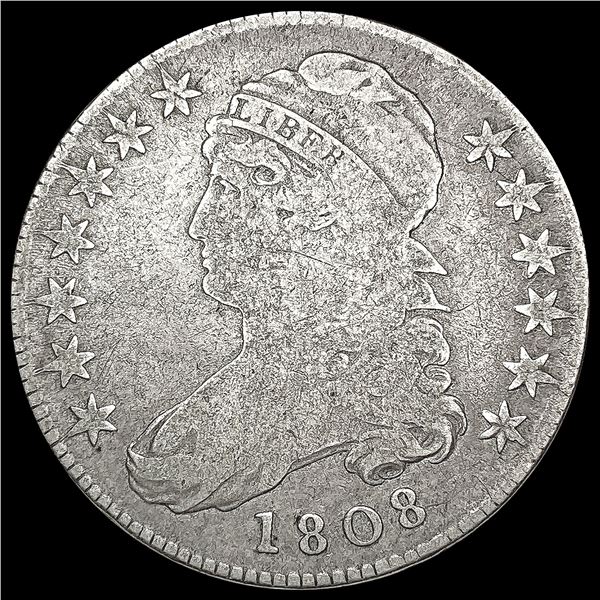 1808 Capped Bust Half Dollar NICELY CIRCULATED