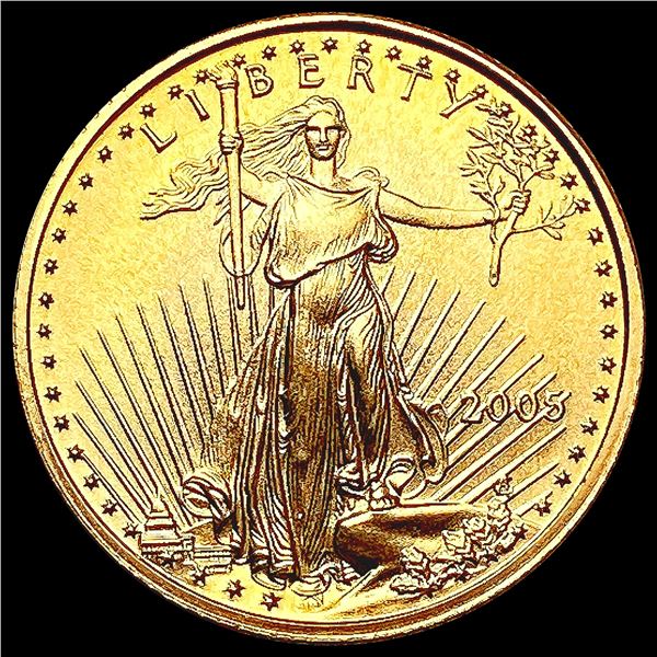 2005 US 1/10oz Gold $5 Eagle SUPERB GEM BU