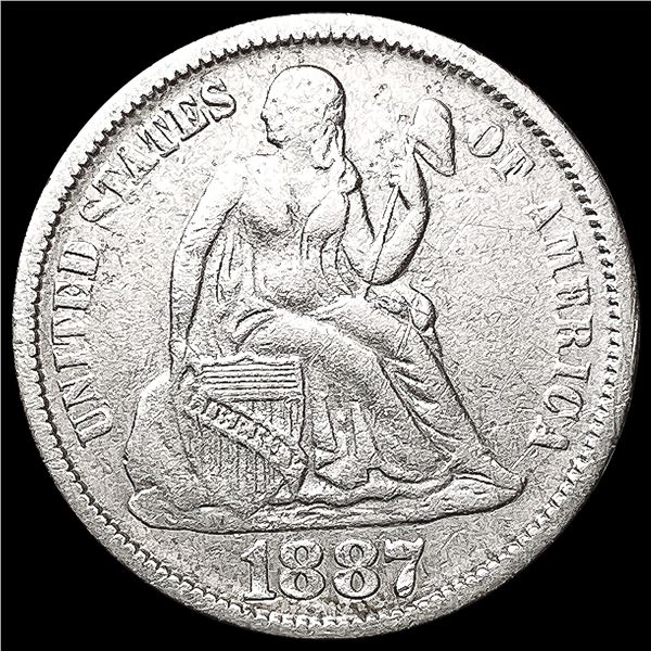1887 Seated Liberty Dime UNCIRCULATED