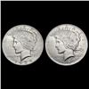 Image 1 : [2] Peace Silver Dollars [1927-S, 1934-D] CLOSELY