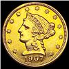 Image 1 : 1907 $2.50 Gold Quarter Eagle UNCIRCULATED
