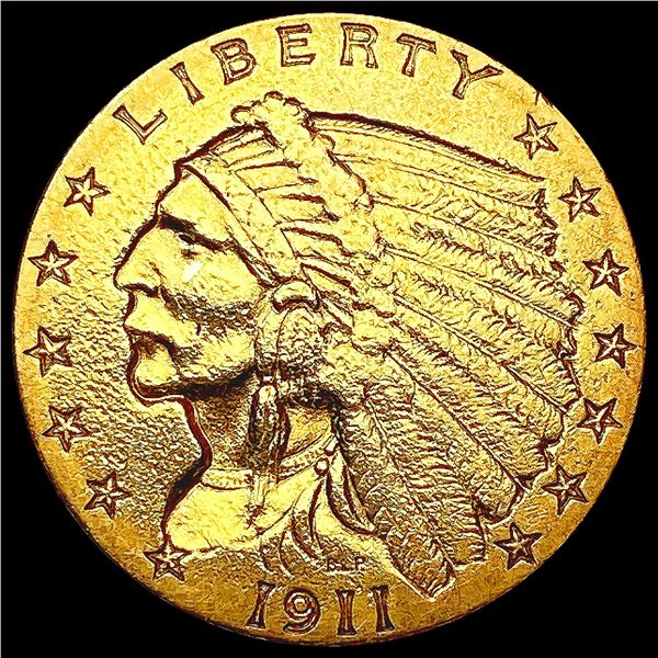 1911 $2.50 Gold Quarter Eagle CLOSELY UNCIRCULATED