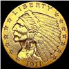 Image 1 : 1911 $2.50 Gold Quarter Eagle CLOSELY UNCIRCULATED
