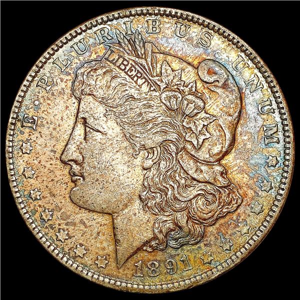 1891 Morgan Silver Dollar CLOSELY UNCIRCULATED