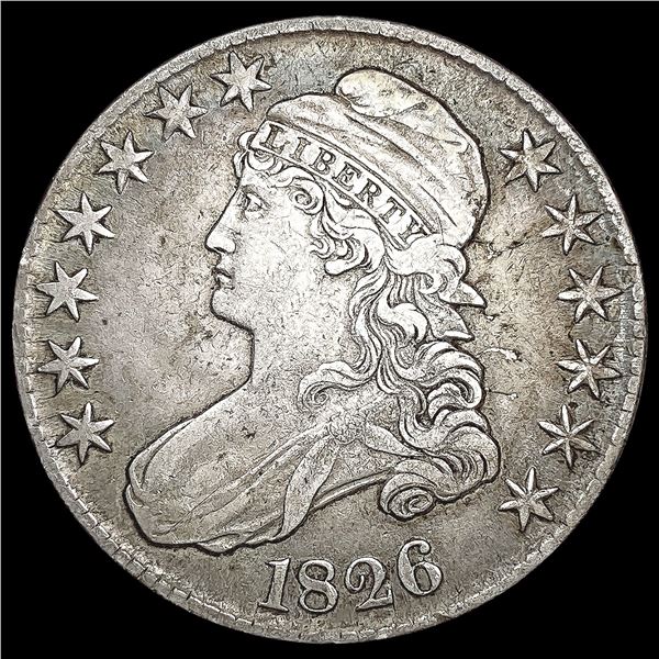 1826 Capped Bust Half Dollar CLOSELY UNCIRCULATED