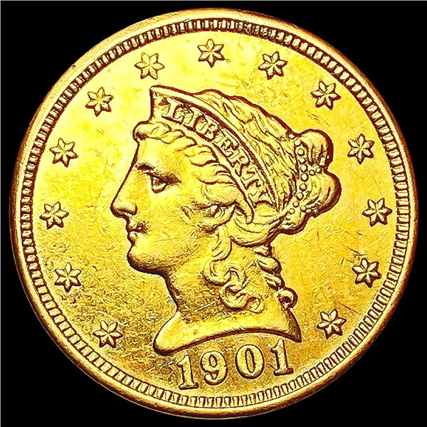 1901 $2.50 Gold Quarter Eagle UNCIRCULATED